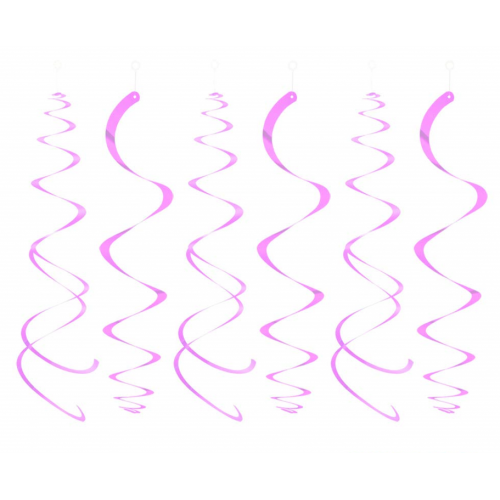 Decoração Espirais Rosa Claro